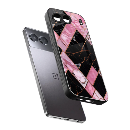 Rose Luxe sleek oneplus nord 4 cover with tempered glass back and TPU edges