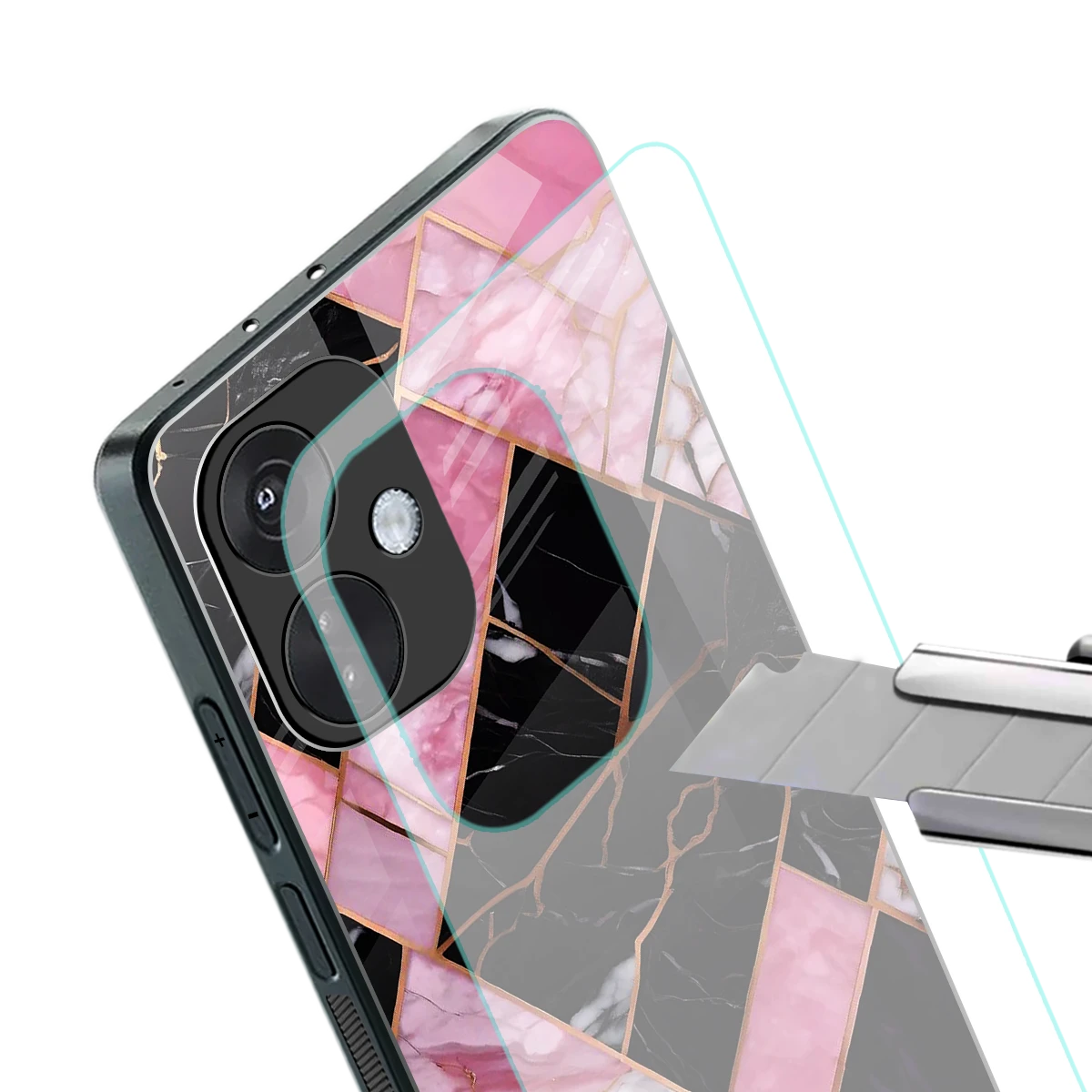 Rose Luxe stylish phone case for oneplus nord ce 3 | glossy glass and slim fit