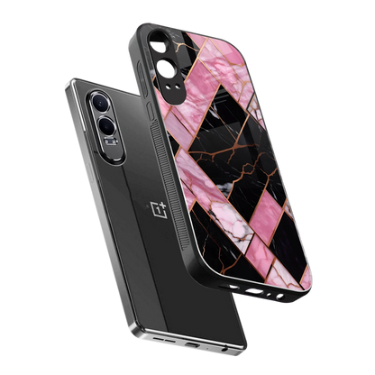 Rose Luxe sleek oneplus nord ce 4 lite cover with tempered glass back and TPU edges