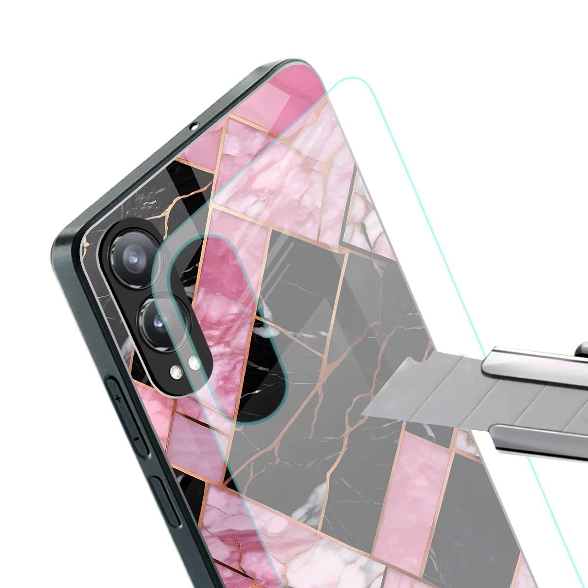 Rose Luxe stylish phone case for oneplus nord ce 4 lite | glossy glass and slim fit