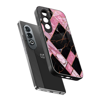Rose Luxe sleek oneplus nord ce 4 cover with tempered glass back and TPU edges
