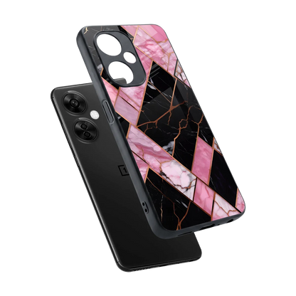 Rose Luxe sleek oneplus nord ce 3 lite cover with tempered glass back and TPU edges