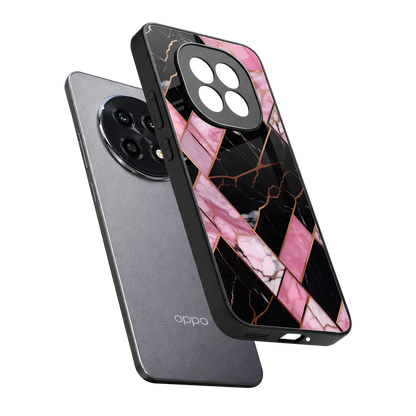 Rose Luxe sleek oppo f29 pro 5g cover with tempered glass back and TPU edges