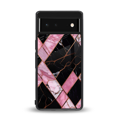 Rose Luxe back phone cover | glass case for google pixel 6a