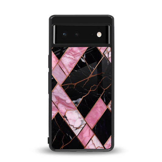 Rose Luxe back phone cover | glass case for google pixel 6a
