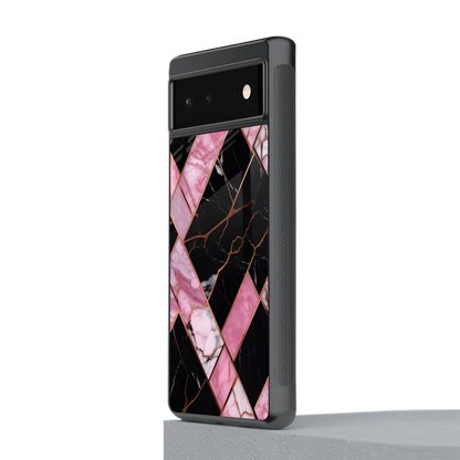 Rose Luxe stylish phone case for google pixel 6a | glossy glass and slim fit