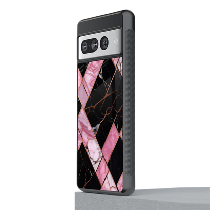 Rose Luxe stylish phone case for google pixel 7 pro | glossy glass and slim fit