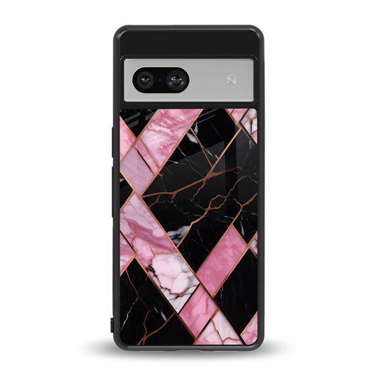 Rose Luxe back phone cover | glass case for google pixel 7a
