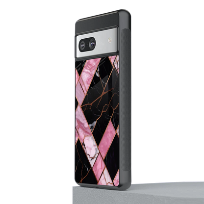 Rose Luxe stylish phone case for google pixel 7 | glossy glass and slim fit