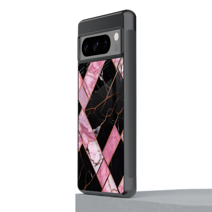 Rose Luxe stylish phone case for google pixel 8 pro | glossy glass and slim fit