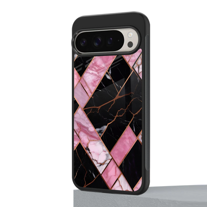 Rose Luxe google pixel 9 pro mobile cover | shockproof glass phone case