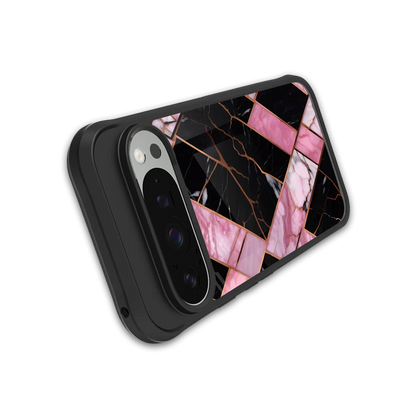 Rose Luxe stylish phone case for google pixel 9 pro xl | glossy glass and slim fit