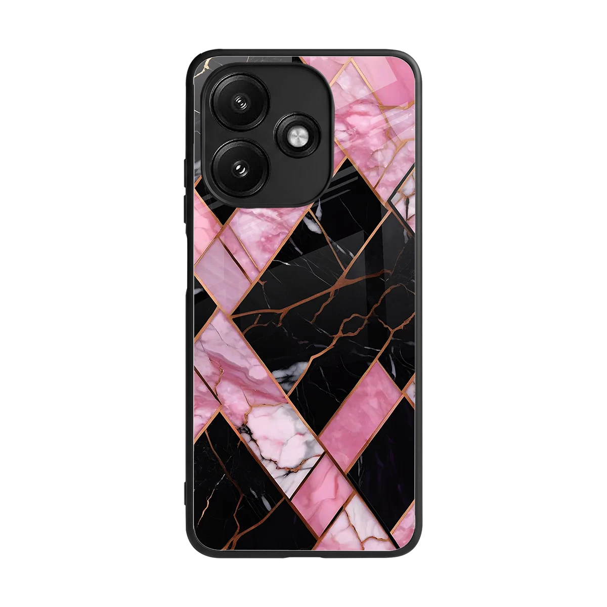 Rose Luxe back phone cover | glass case for redmi 12 5g