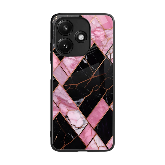 Rose Luxe back phone cover | glass case for redmi 12 5g