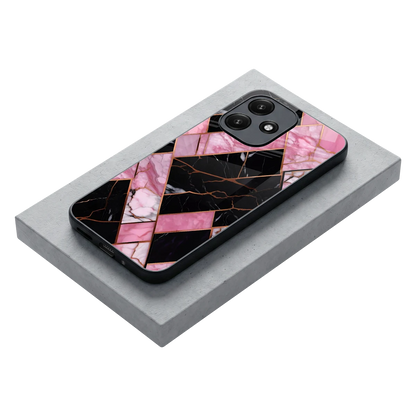 Rose Luxe stylish phone case for redmi 12 5g | glossy glass and slim fit