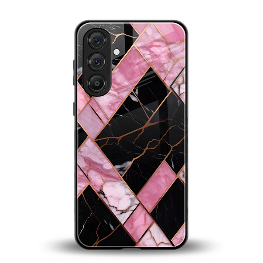Rose Luxe back phone cover | glass case for samsung galaxy m35 5g