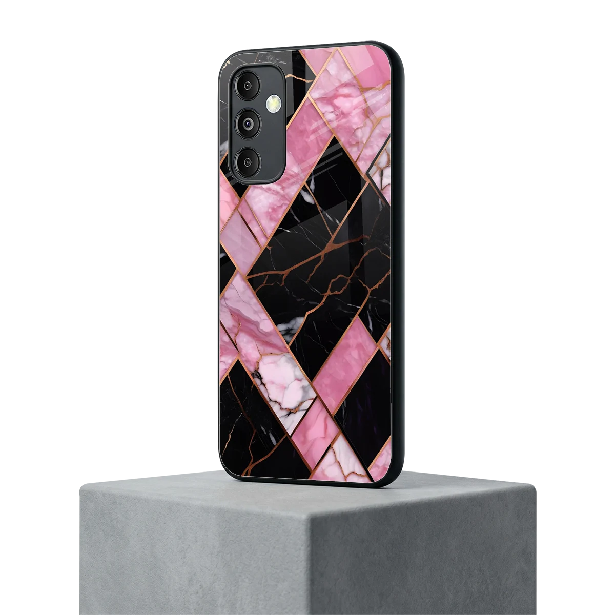 Rose Luxe samsung galaxy m14 5g mobile cover | shockproof glass phone case