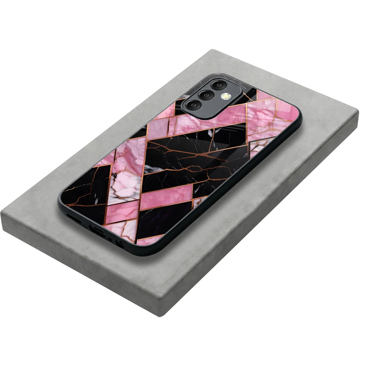 Rose Luxe stylish phone case for samsung galaxy m14 5g | glossy glass and slim fit
