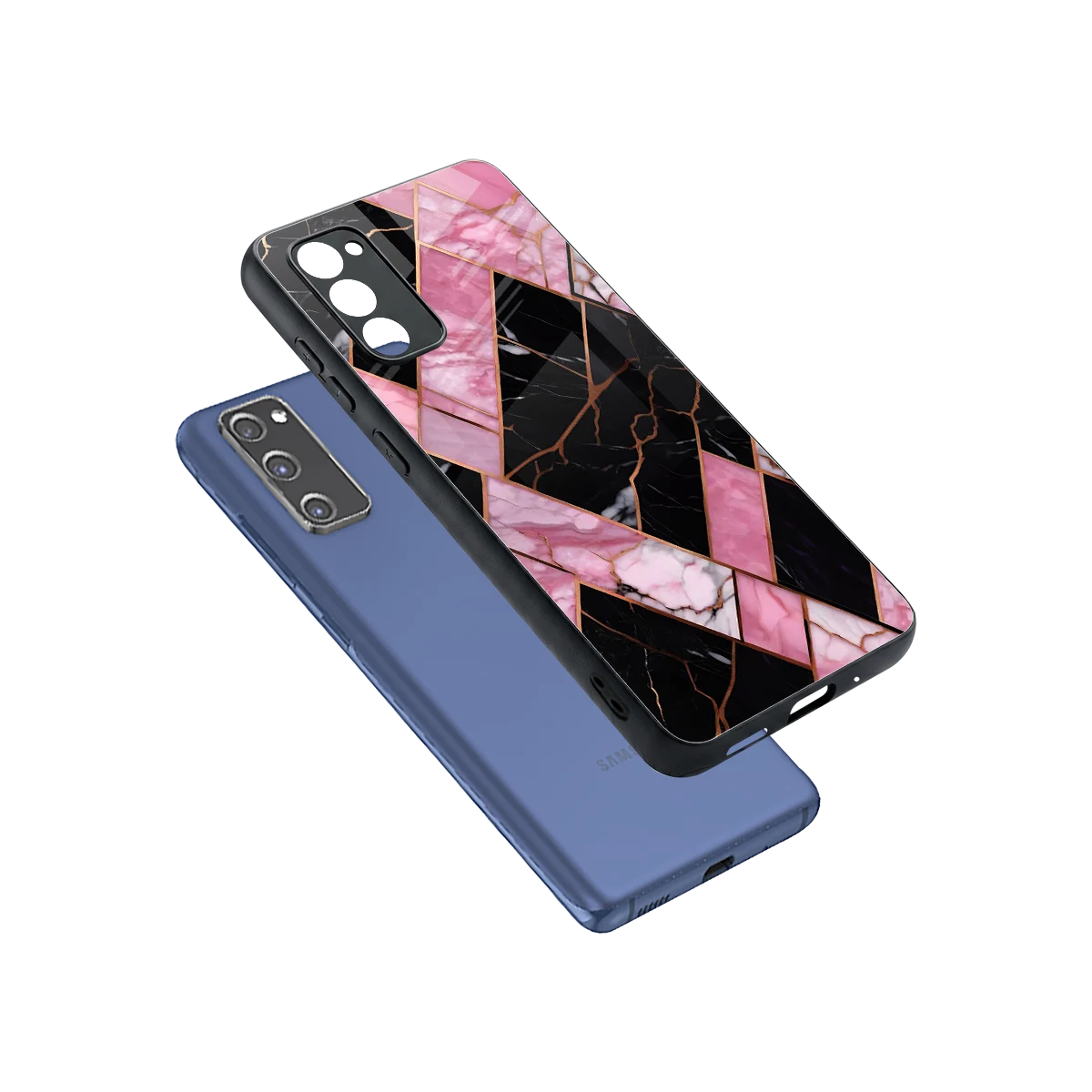 Rose Luxe sleek samsung galaxy s20 fe cover with tempered glass back and TPU edges