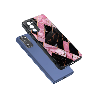 Rose Luxe sleek samsung galaxy s20 fe cover with tempered glass back and TPU edges