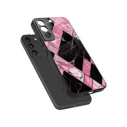 Rose Luxe sleek samsung galaxy s22 cover with tempered glass back and TPU edges