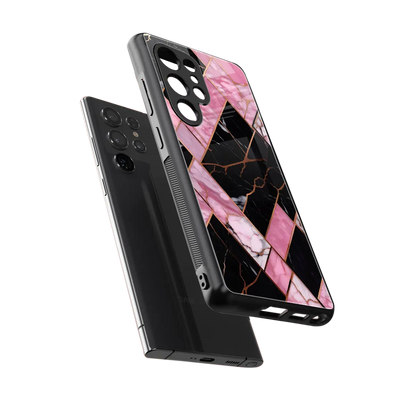 Rose Luxe sleek samsung galaxy s25 ultra cover with tempered glass back and TPU edges