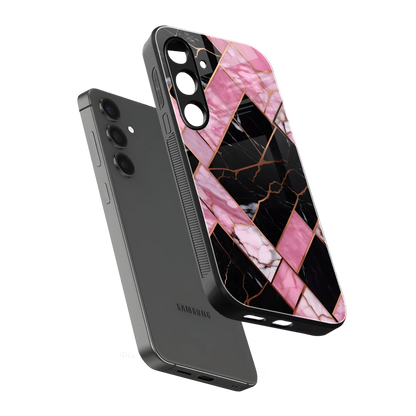 Rose Luxe sleek samsung galaxy s24 fe cover with tempered glass back and TPU edges