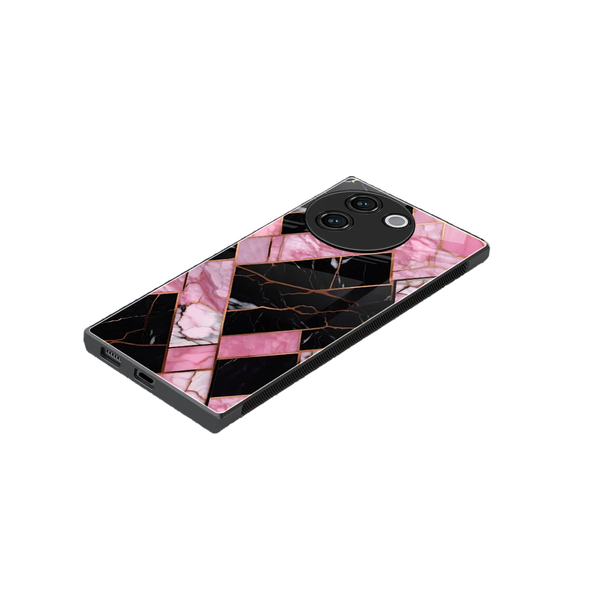 Rose Luxe stylish phone case for vivo v30e | glossy glass and slim fit