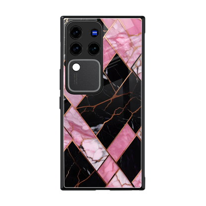 Rose Luxe back phone cover | glass case forvivo v30 pro