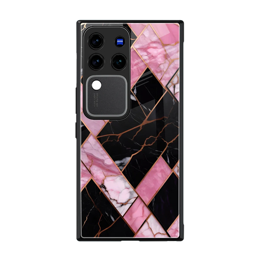 Rose Luxe back phone cover | glass case forvivo v30 pro