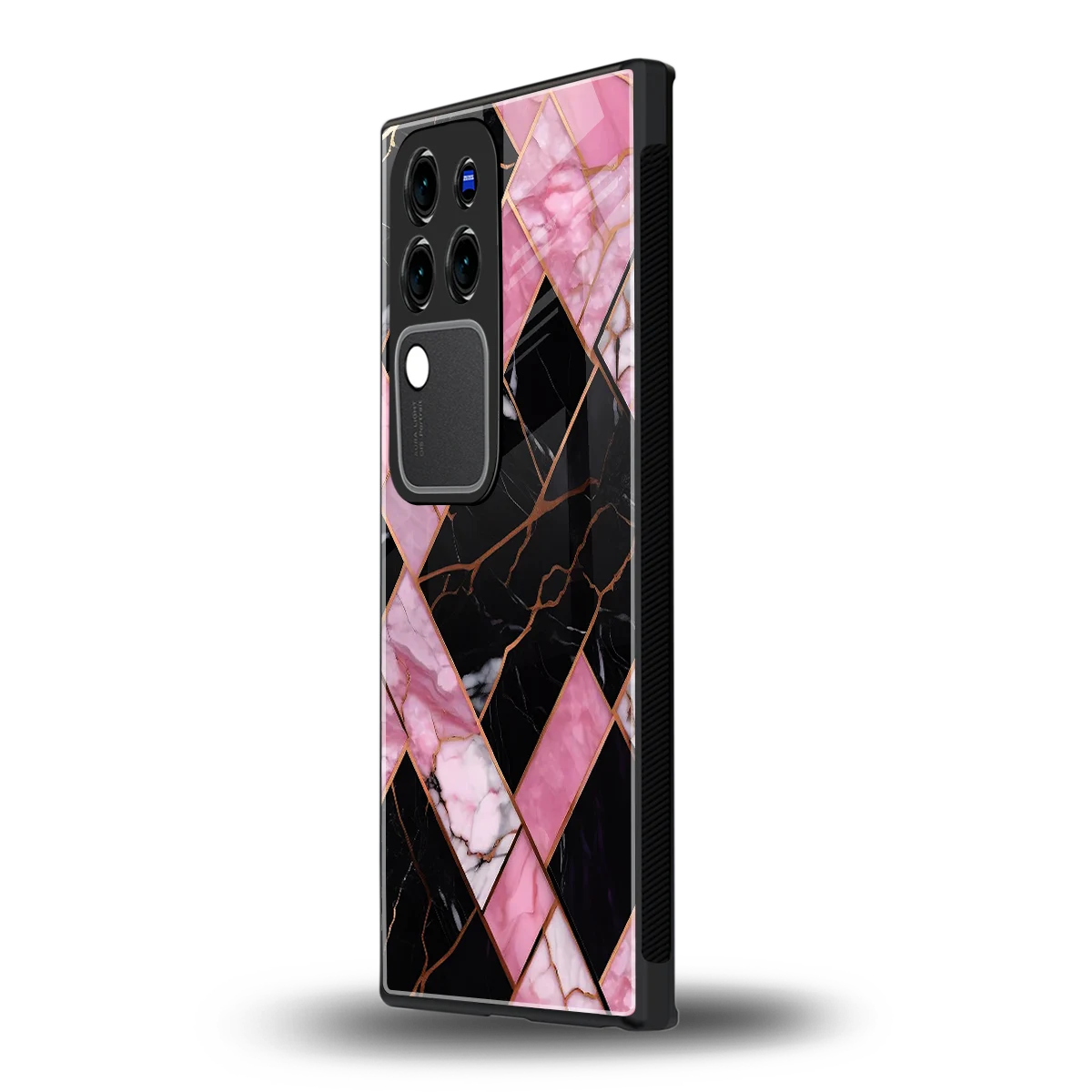 Rose Luxevivo v30 pro mobile cover | shockproof glass phone case