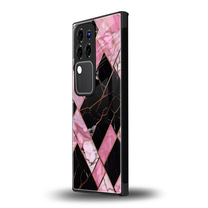 Rose Luxevivo v30 pro mobile cover | shockproof glass phone case
