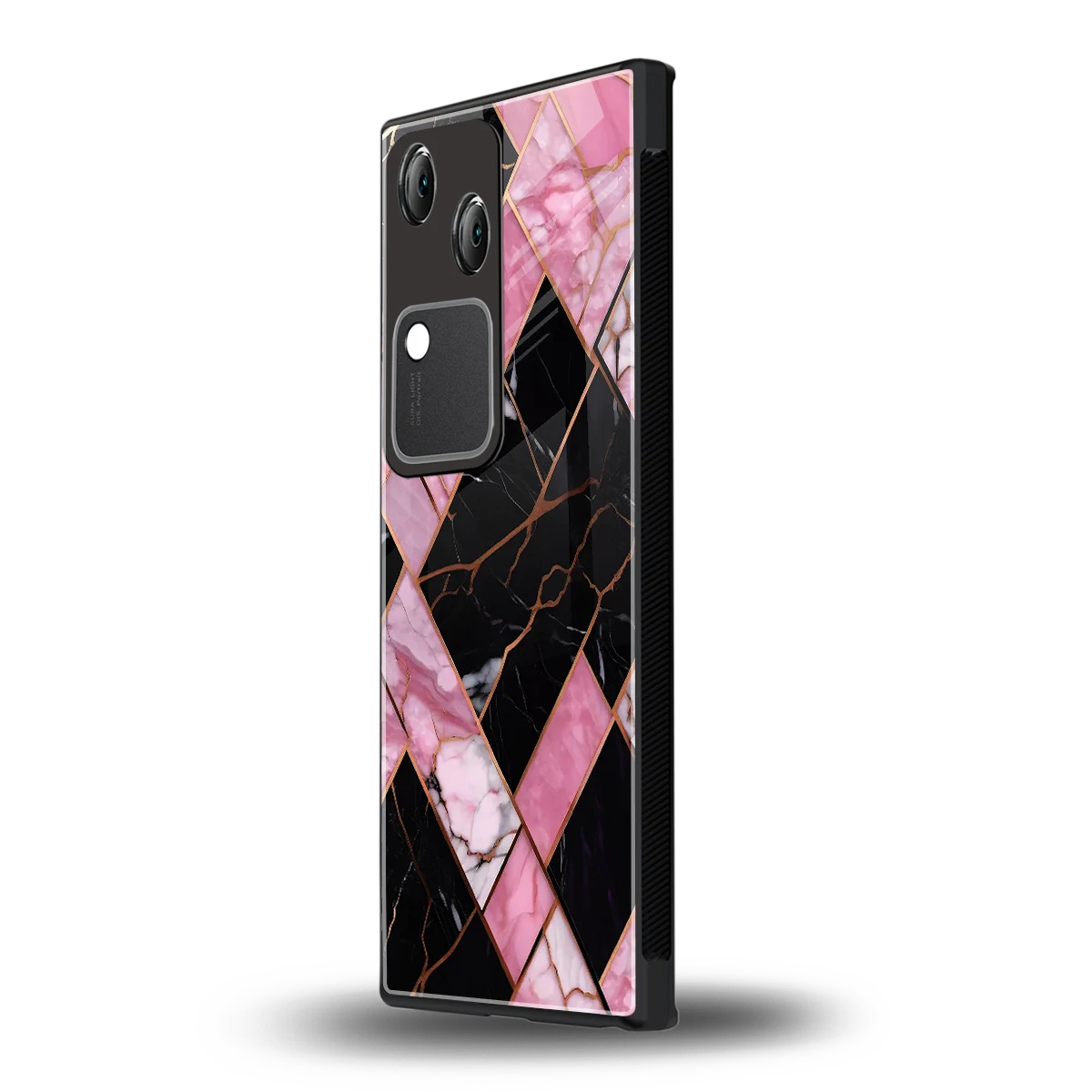 Rose Luxe vivo v30 mobile cover | shockproof glass phone case