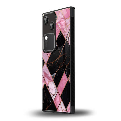 Rose Luxe vivo v30 mobile cover | shockproof glass phone case