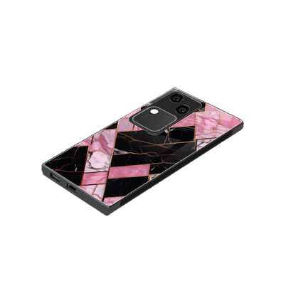Rose Luxe stylish phone case for vivo v30 | glossy glass and slim fit