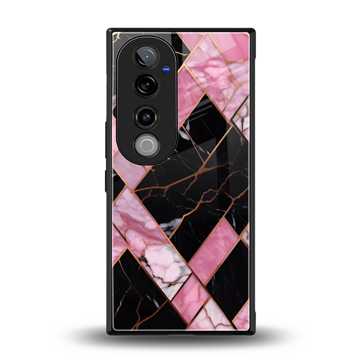 Rose Luxe back phone cover | glass case for vivo v40 pro