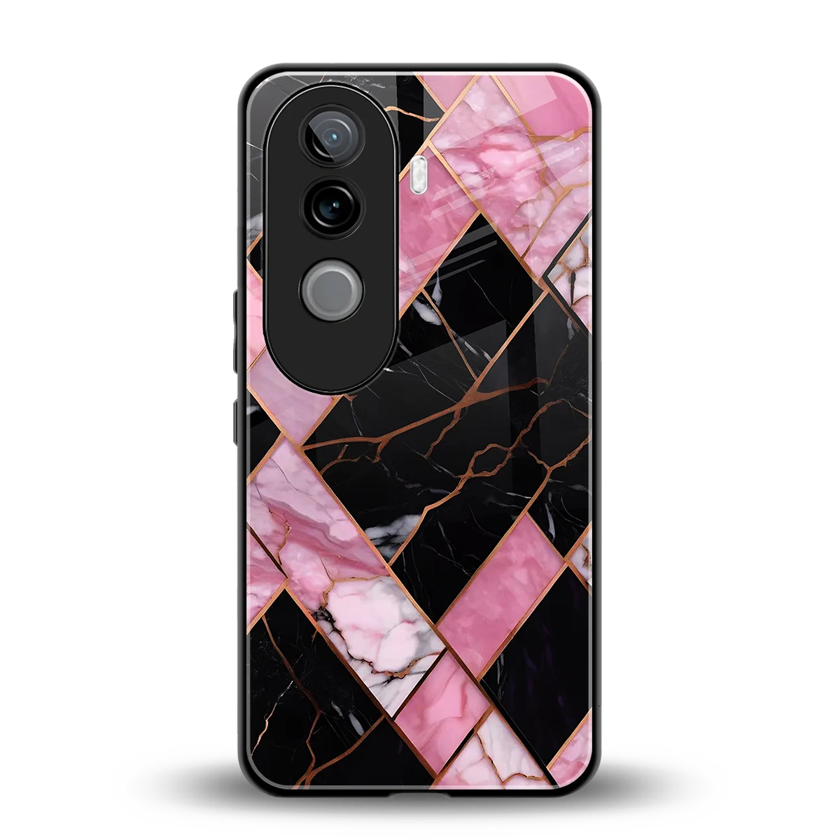 Rose Luxe back phone cover | glass case for vivo v40e