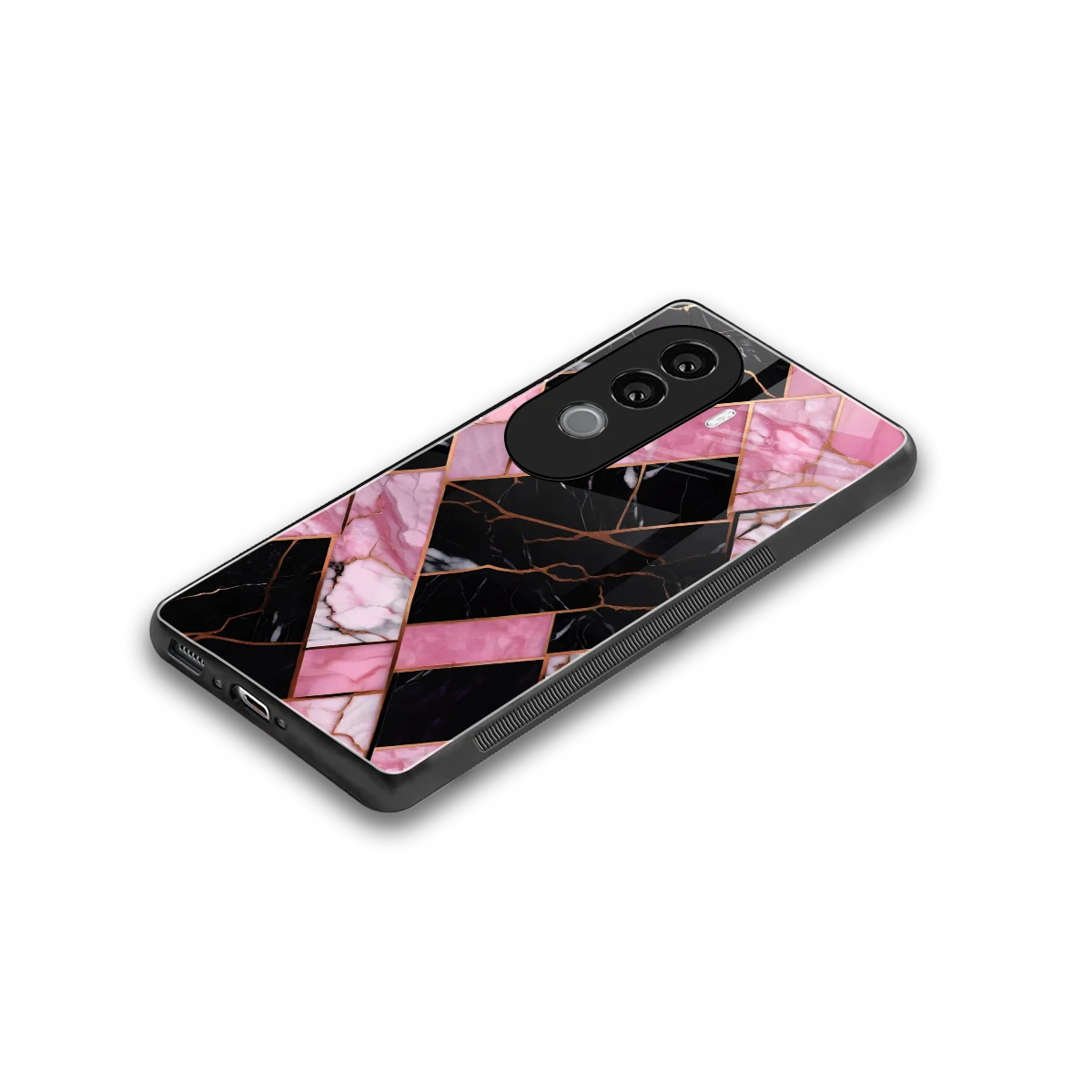 Rose Luxe stylish phone case for vivo v40e | glossy glass and slim fit