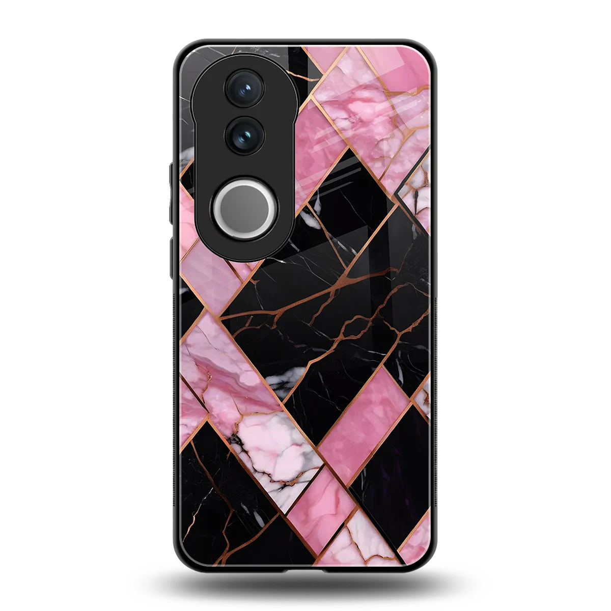 Rose Luxe back phone cover | glass case for vivo v50