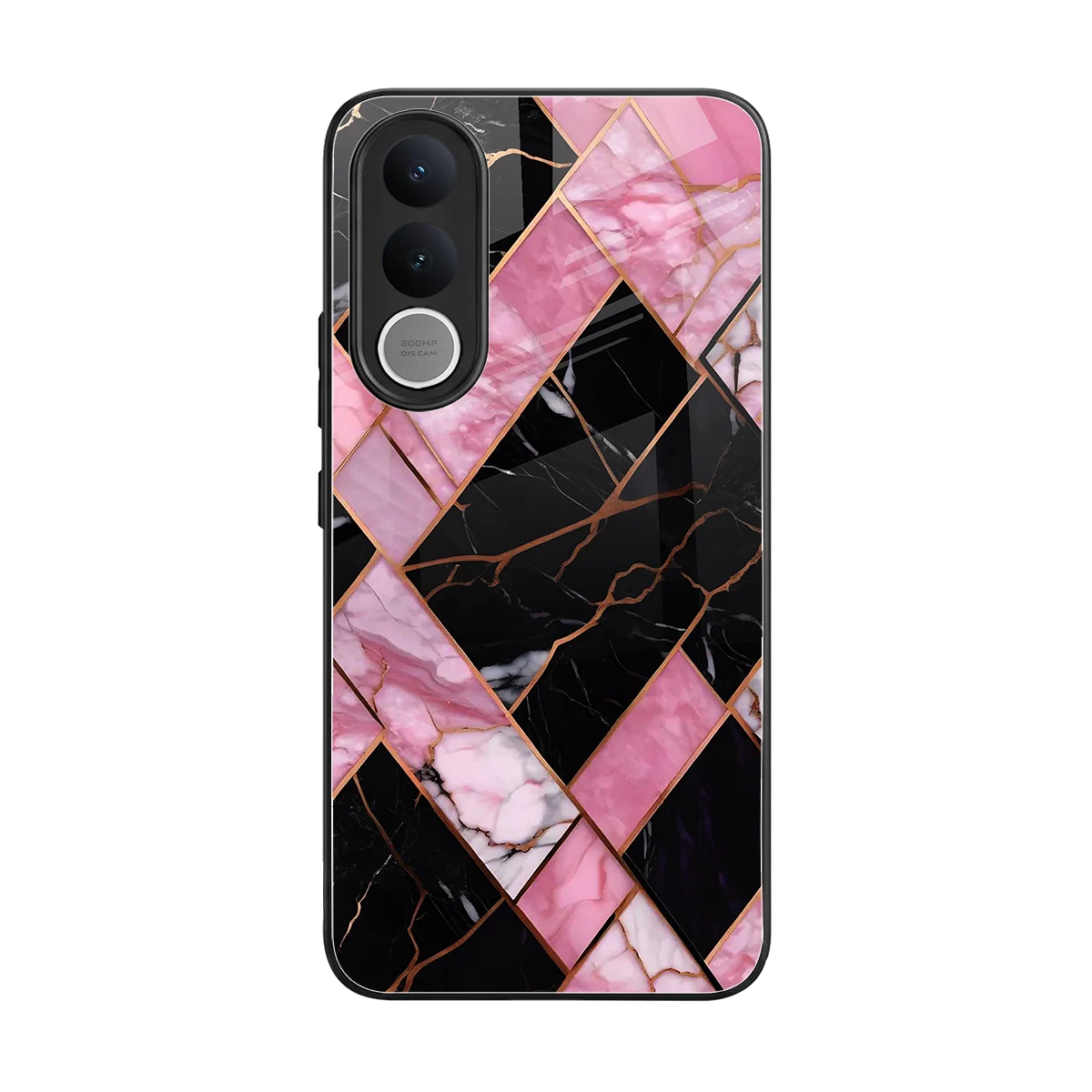 Rose Luxe back phone cover | glass case for vivo v70 fe