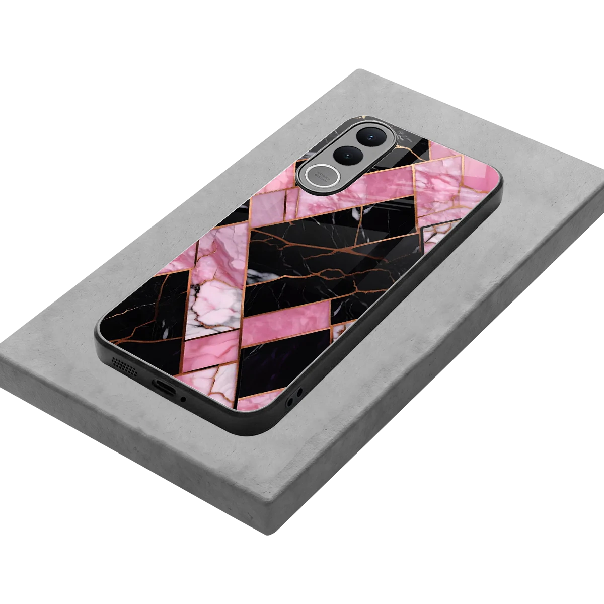 Rose Luxe stylish phone case for vivo v70 fe | glossy glass and slim fit