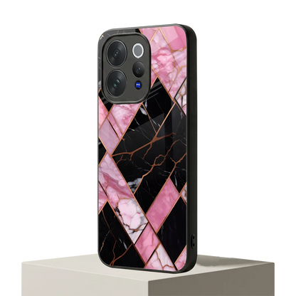 Rose Luxe vivo v70 elite mobile cover | shockproof glass phone case