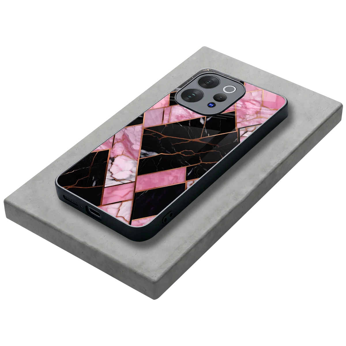 Rose Luxe stylish phone case for vivo v70 elite | glossy glass and slim fit
