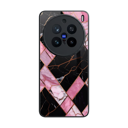 Rose Luxe back phone cover | glass case for vivo x200 pro