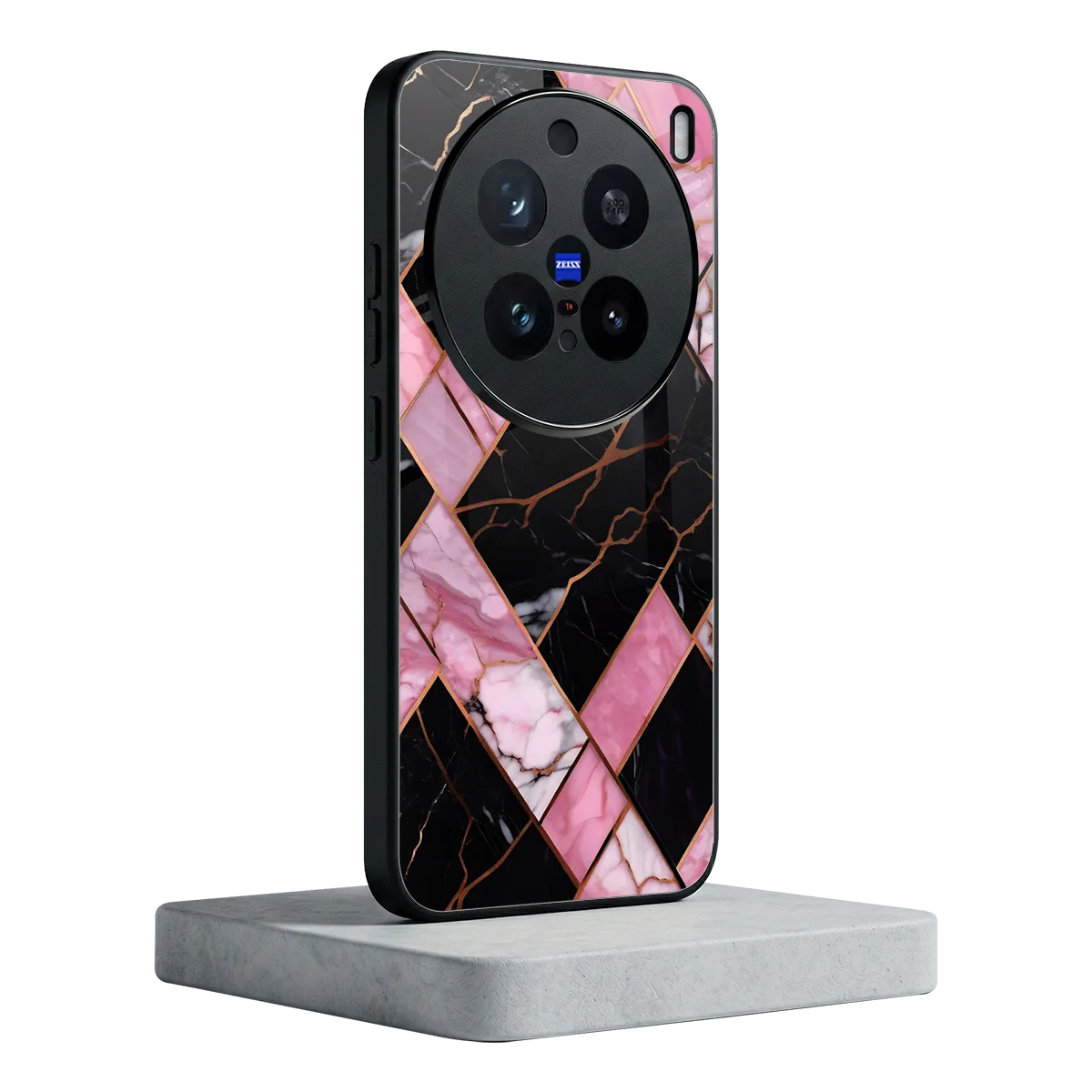 Rose Luxe vivo x200 pro mobile cover | shockproof glass phone case