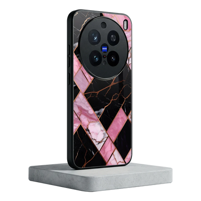 Rose Luxe vivo x200 pro mobile cover | shockproof glass phone case