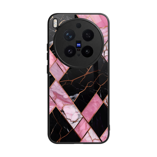 Rose Luxe back phone cover | glass case for vivo x300 pro