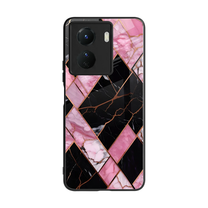 Rose Luxe back phone cover | glass case for vivo y16