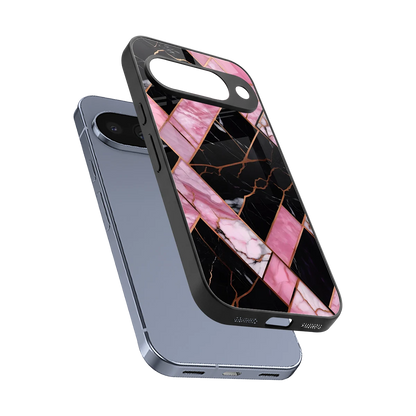 Rose Luxe sleek google pixel 10 cover with tempered glass back and TPU edges
