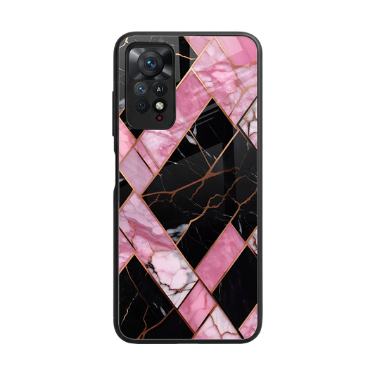 Rose Luxe back phone cover | glass case for redmi note 11 pro